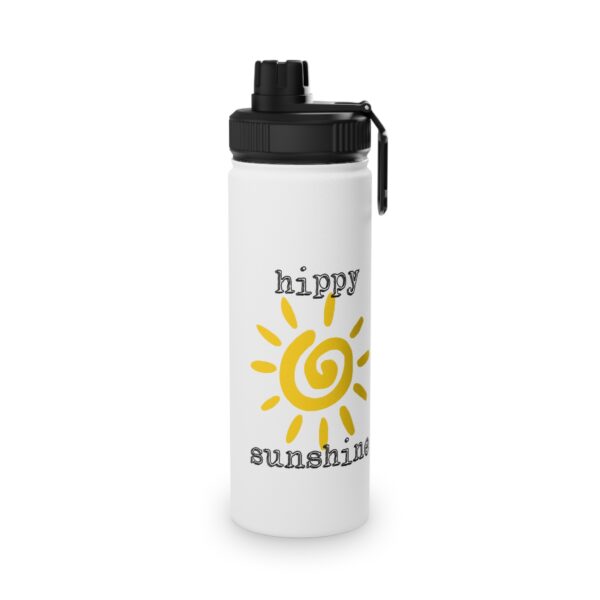 Hippy Sunshine Double-Walled Stainless Steel Water Bottle with Twist Lid - Image 8