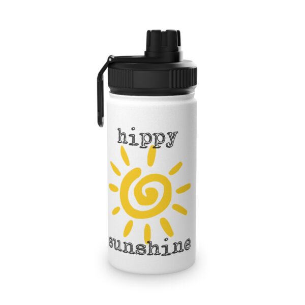 Hippy Sunshine Double-Walled Stainless Steel Water Bottle with Twist Lid - Image 3