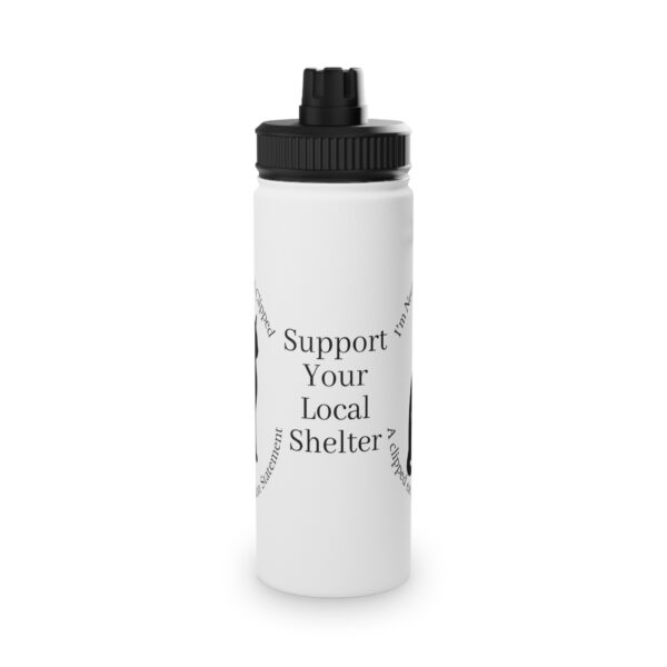 Clipped-Ear Awareness Stainless Steel Water Bottle - Image 7
