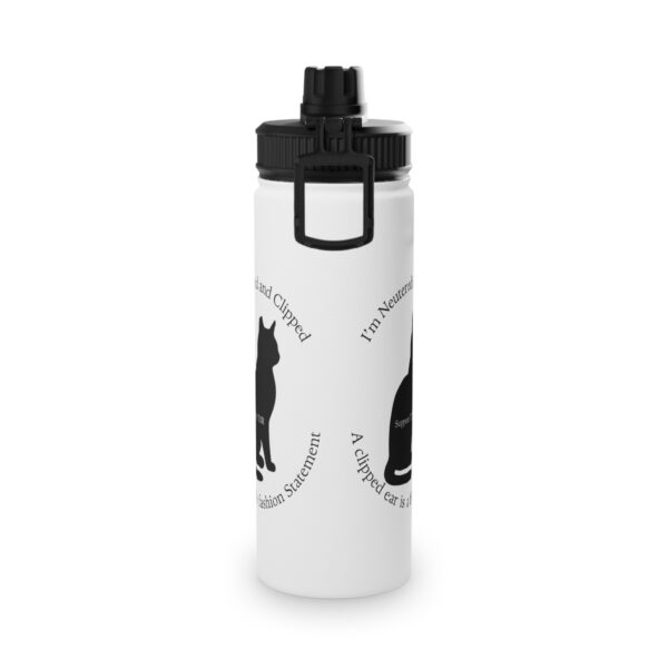Clipped-Ear Awareness Stainless Steel Water Bottle - Image 8
