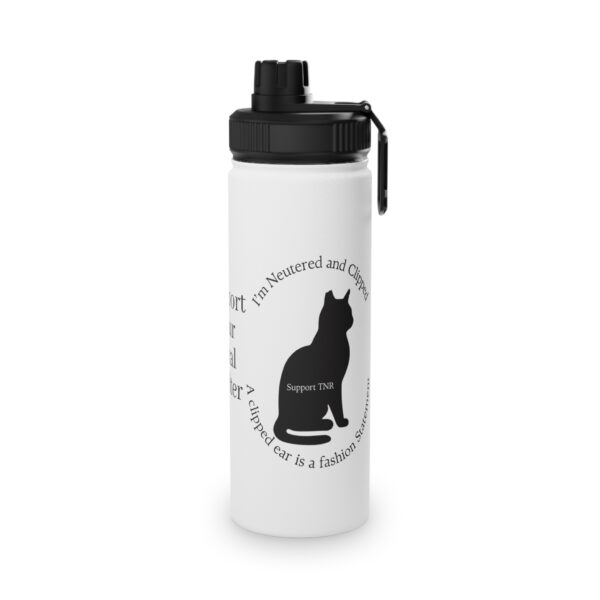 Clipped-Ear Awareness Stainless Steel Water Bottle - Image 6