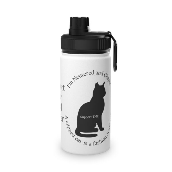 Clipped-Ear Awareness Stainless Steel Water Bottle - Image 3