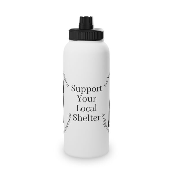 Clipped-Ear Awareness Stainless Steel Water Bottle - Image 11